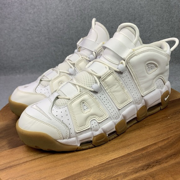 Nike Air Shoes More Uptempo White Gum Mens size 13 414962-103 No Box - Picture 1 of 16